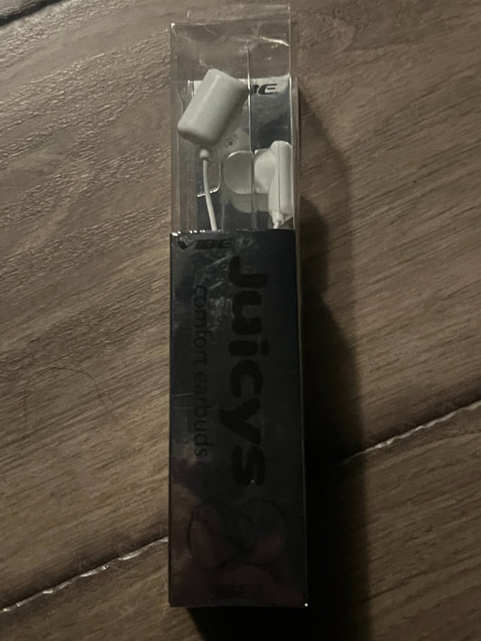 Vibe Juicys Comfort Earbuds (Coconut White) BRAND NEW