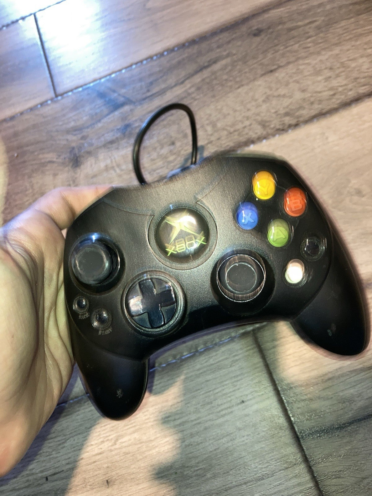 Original Xbox OEM S Type Black Controller Wired 69873