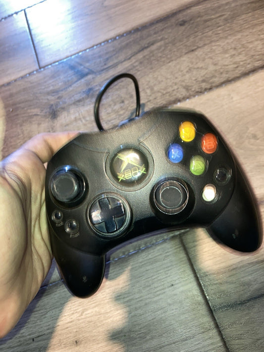 Original Xbox OEM S Type Black Controller Wired 69873