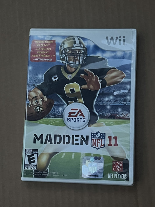 Madden NFL 11 (Nintendo Wii, 2010) CIB COMPLETE