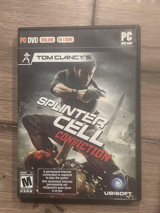 Tom Clancy's Splinter Cell: Conviction (PC DVD-ROM, 2010) COMPLETE CIB