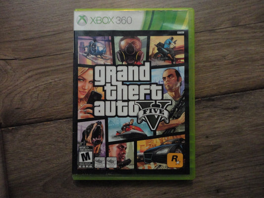 Grand Theft Auto V (Microsoft Xbox 360, 2013) NO MANUAL