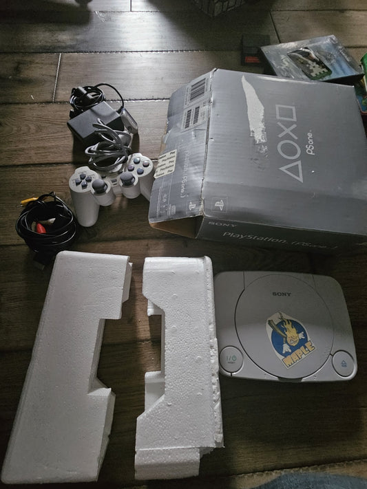PlayStation PSOne Slim SCPH-101 Console with Console Original Box, Controller