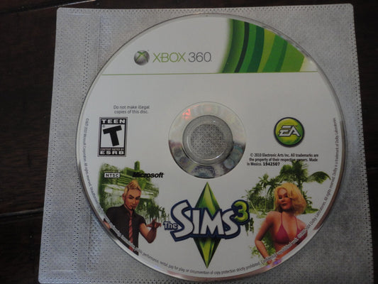 The Sims 3 (Microsoft Xbox 360, 2010) DISC ONLY