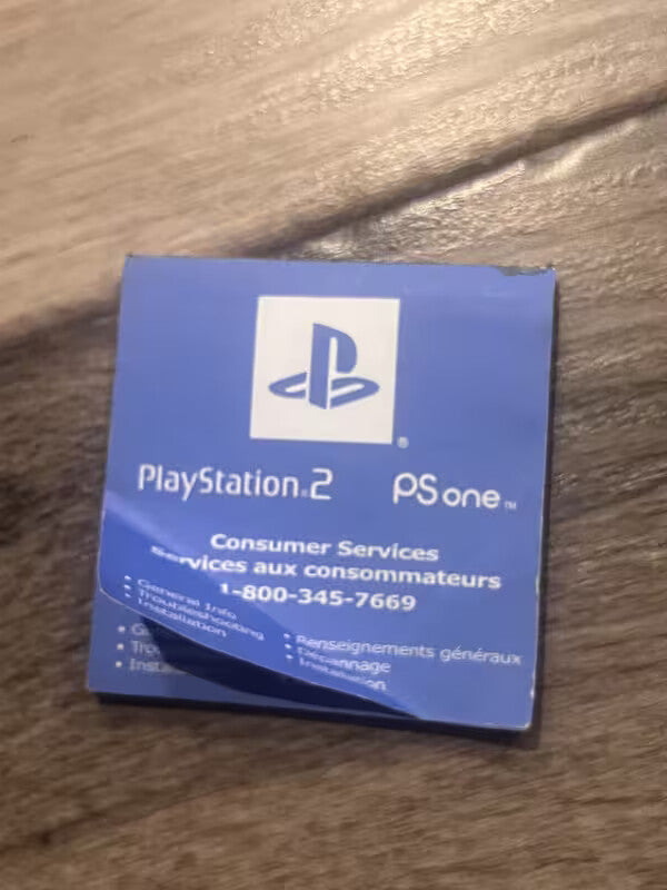 Sony Playstation 2 PS one Psone Consumer Services Agent Flyers Notepad