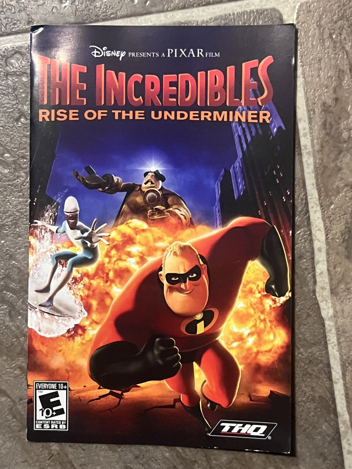 The Incredibles: Rise of the Underminer (Sony PlayStation 2, 2005) MANUAL ONLY