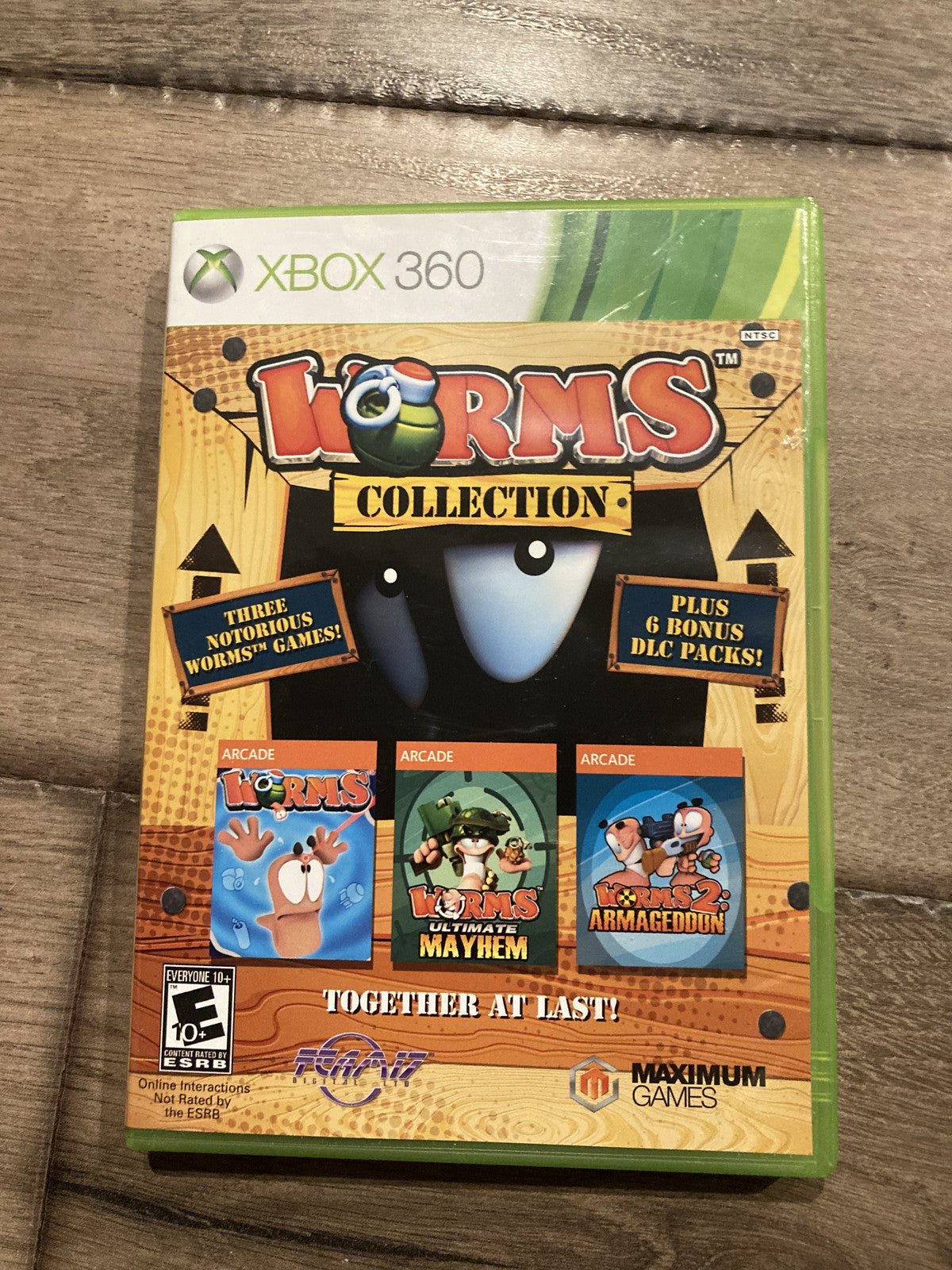 Worms Collection (Microsoft Xbox 360, 2013) CIB COMPLETE