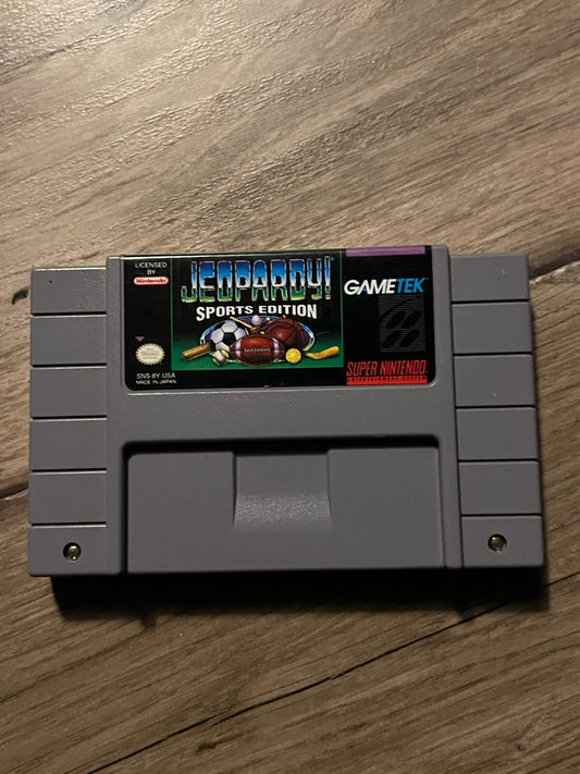 Jeopardy: Sports Edition (Super Nintendo Entertainment System, 1993) CART ONLY