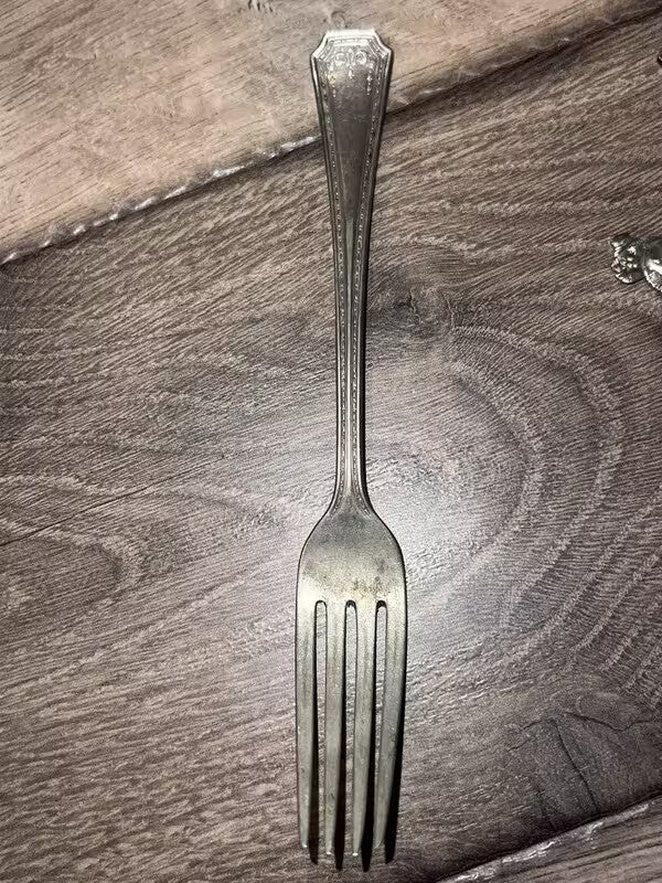 Vintage National Silver Plate E.P.N.S. Serving Fork Nice Condition 7" L