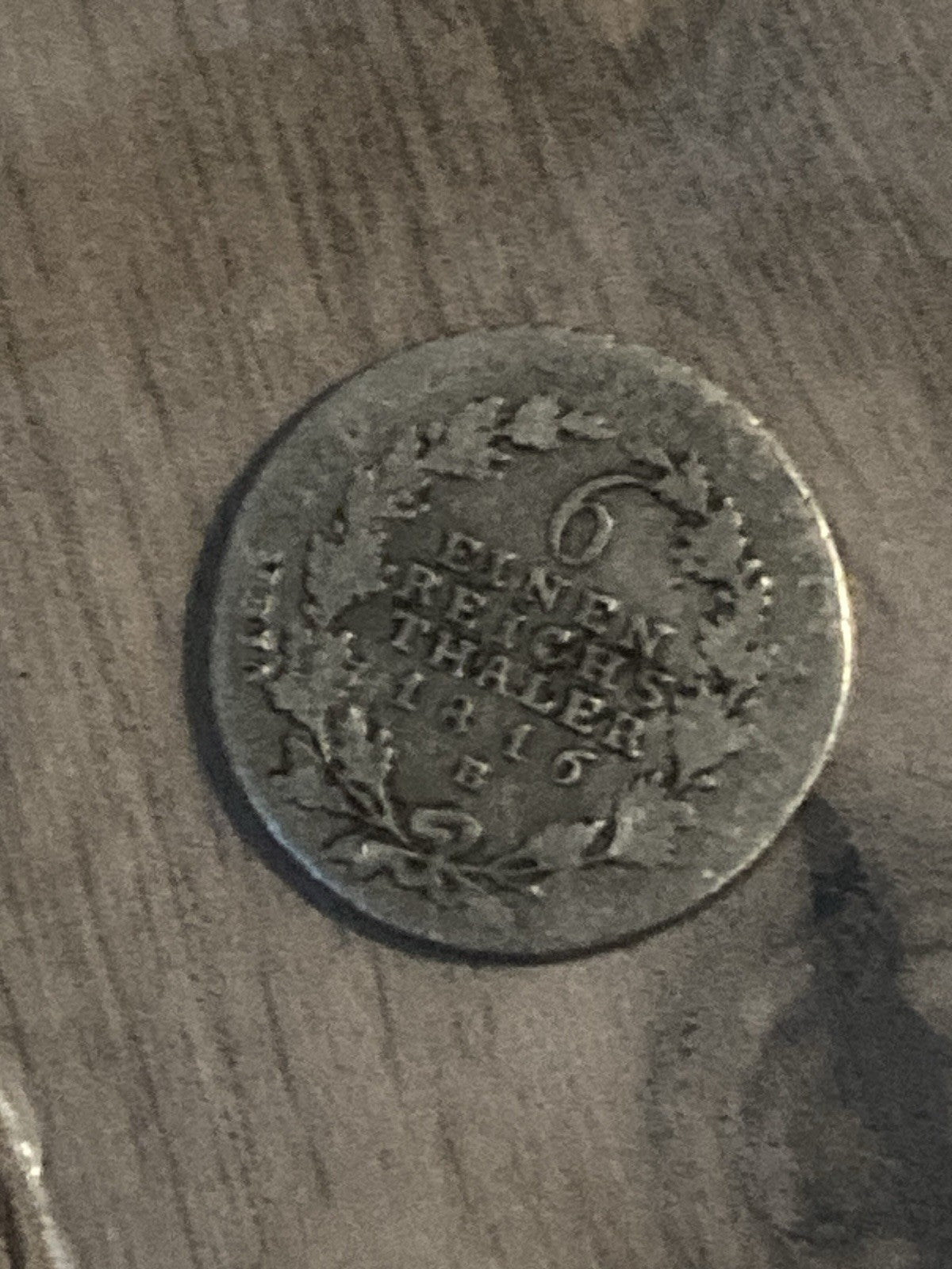 Germany Prussia 1/6 Thaler 1816 B Silver
