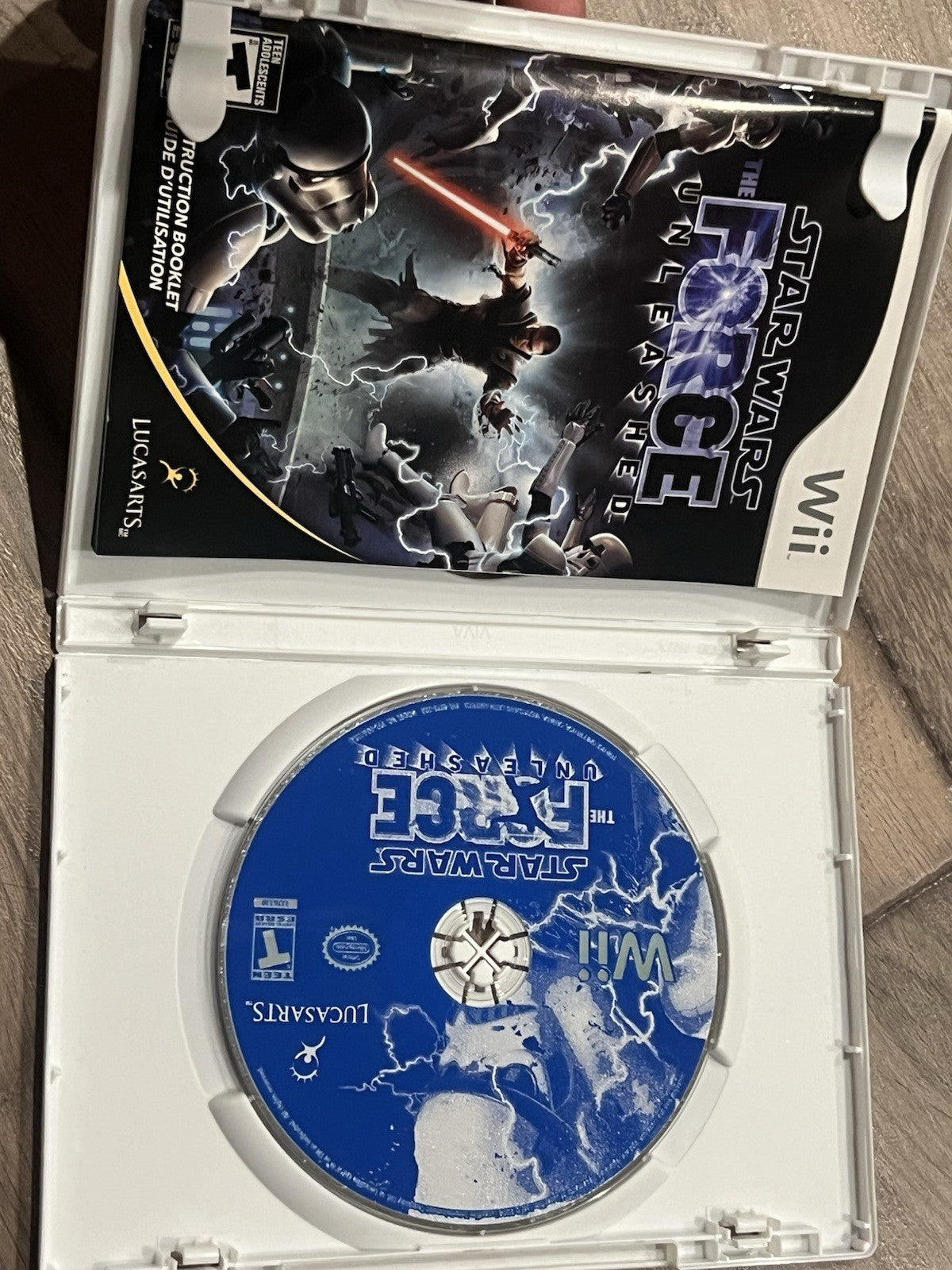 Star Wars The Force Unleashed (Nintendo Wii, 2008) NO ARTWORK