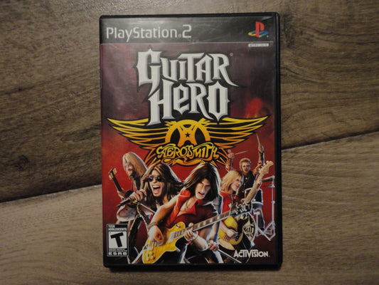 Guitar Hero: Aerosmith (Sony PlayStation 2, 2008) NO MANUAL