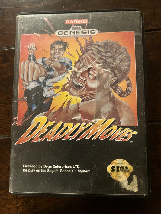 Deadly Moves (Sega Genesis, 1992) NO MANUAL