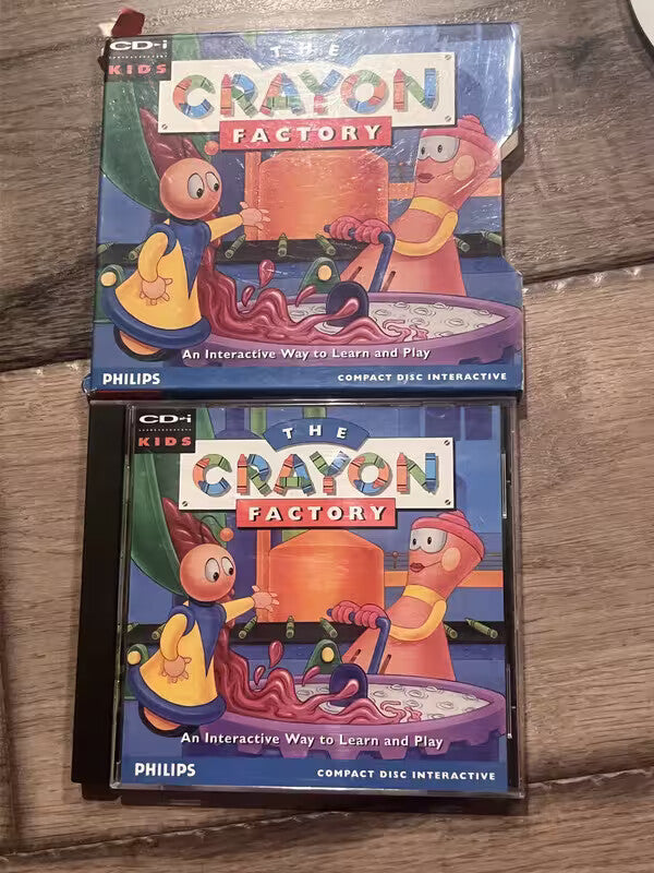 The Crayon Factory (Phillips CD-i CDI, 1995) CIB WITH SLIP COVER