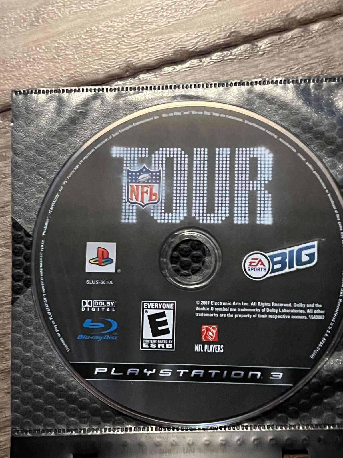 NFL Tour (Sony PlayStation 3, 2008) DISC ONLY