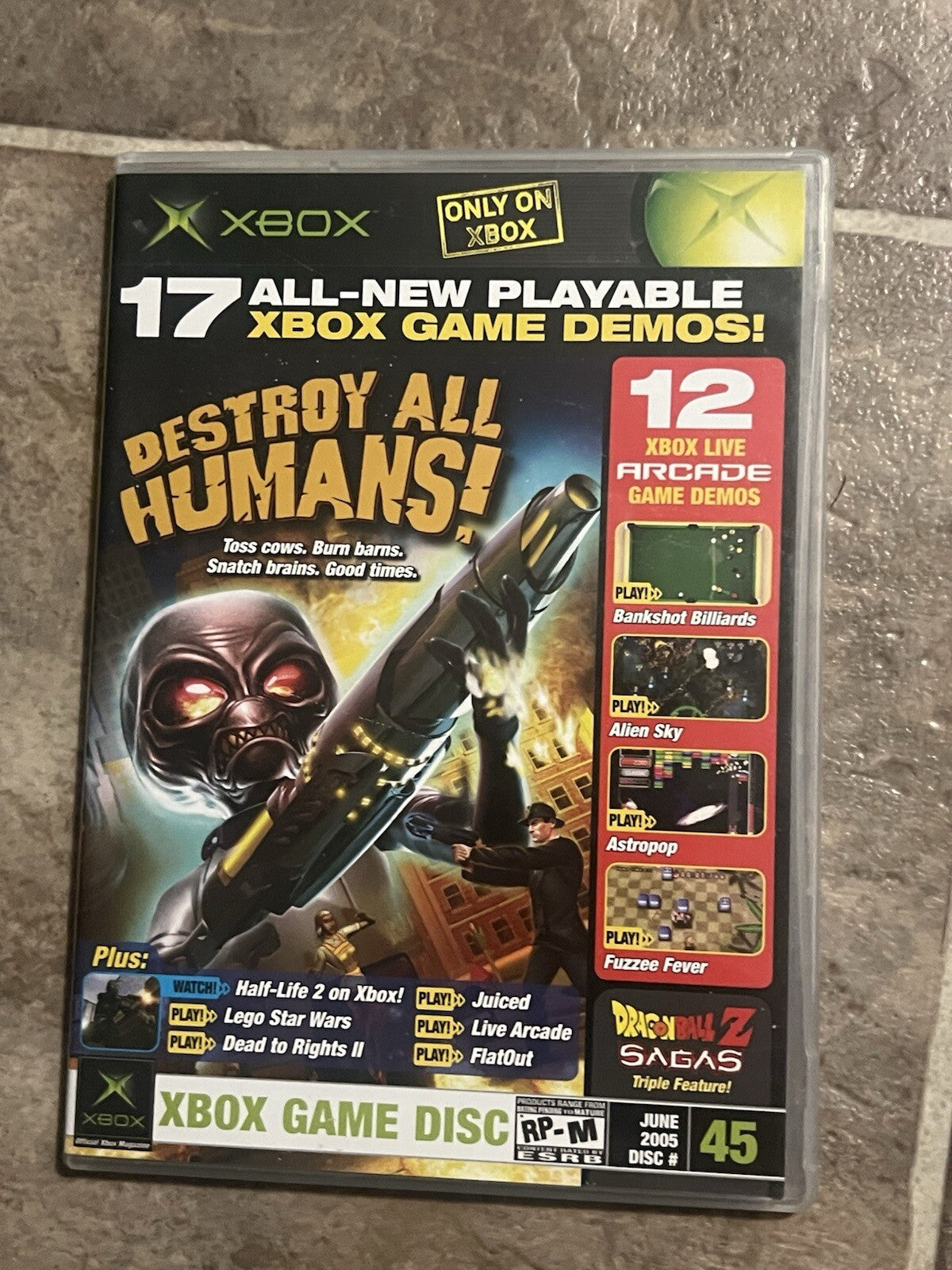 Official Xbox Magazine Demo Disc #45 June 2005 Destroy All Humans!