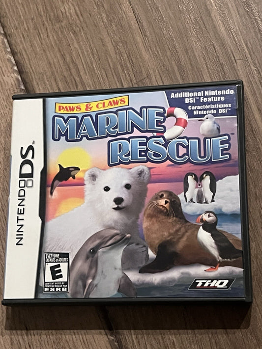 Paws & Claws: Marine Rescue (Nintendo DS, 2011) CIB Complete