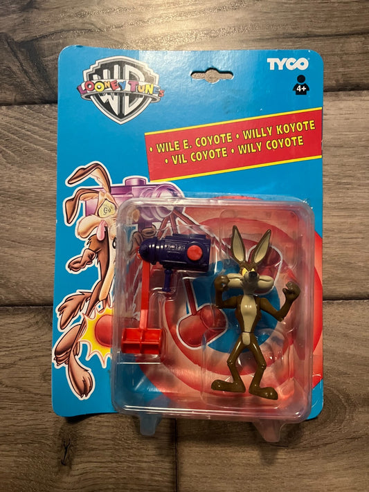 Tyco Looney Tunes Wile E. Coyote With Backfiring Acme Mallet 1993 NEW