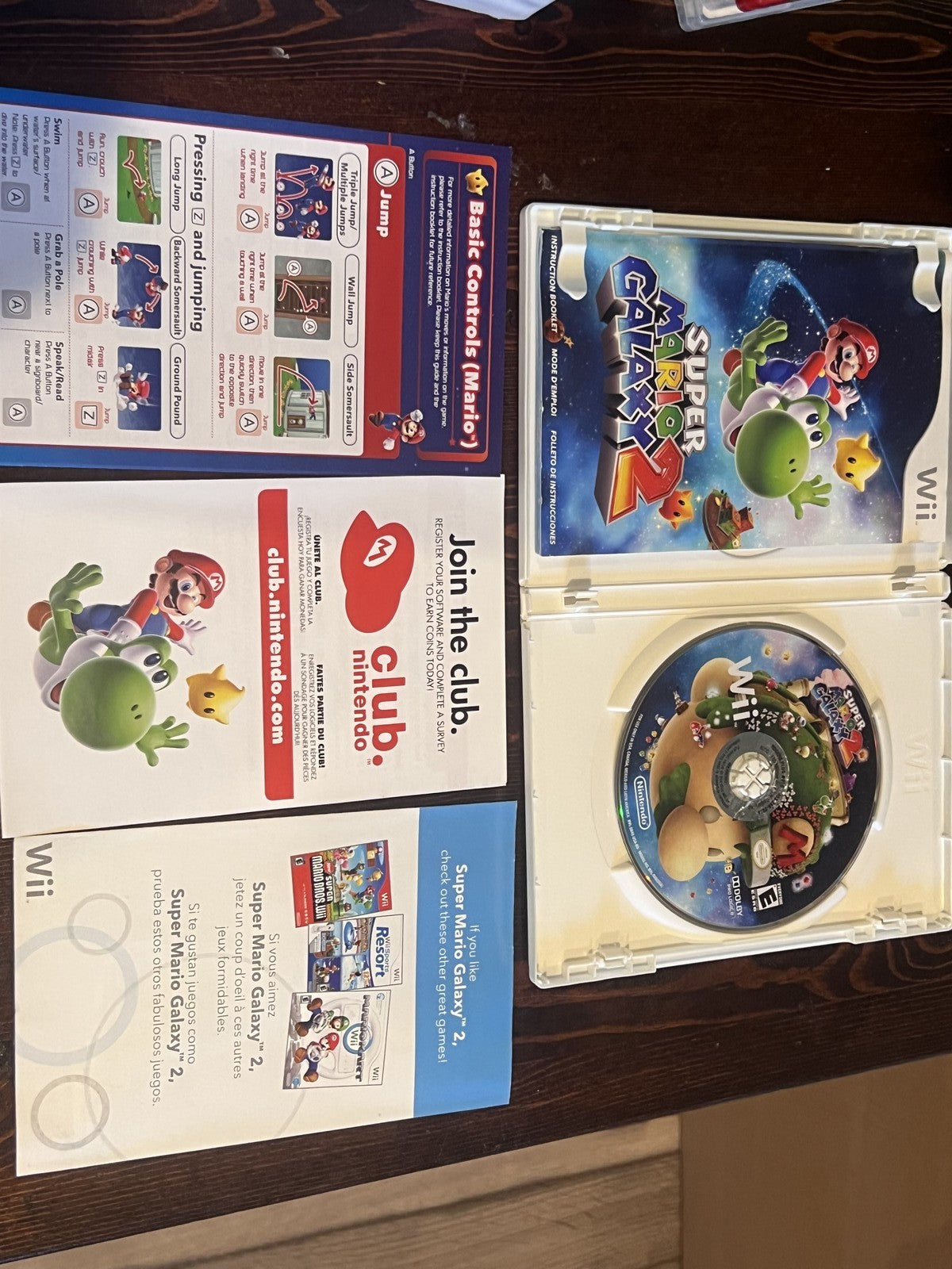 Super Mario Galaxy 2 (Nintendo Wii, 2010) CIB COMPLETE