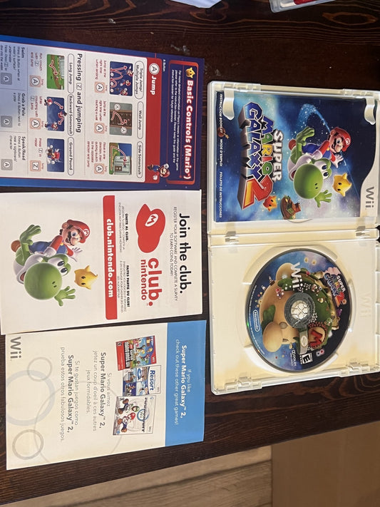 Super Mario Galaxy 2 (Nintendo Wii, 2010) CIB COMPLETE