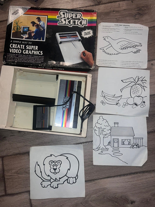 Vintage PPI Super Sketch G2400 for Texas Instruments TI99/4A Boxed CIB No Bottom