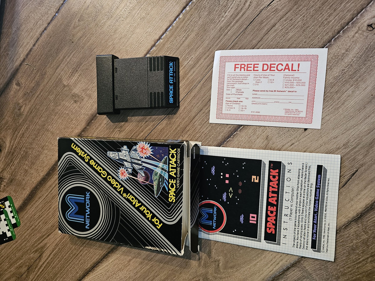Space Attack (Atari 2600, 1982) CIB COMPLETE