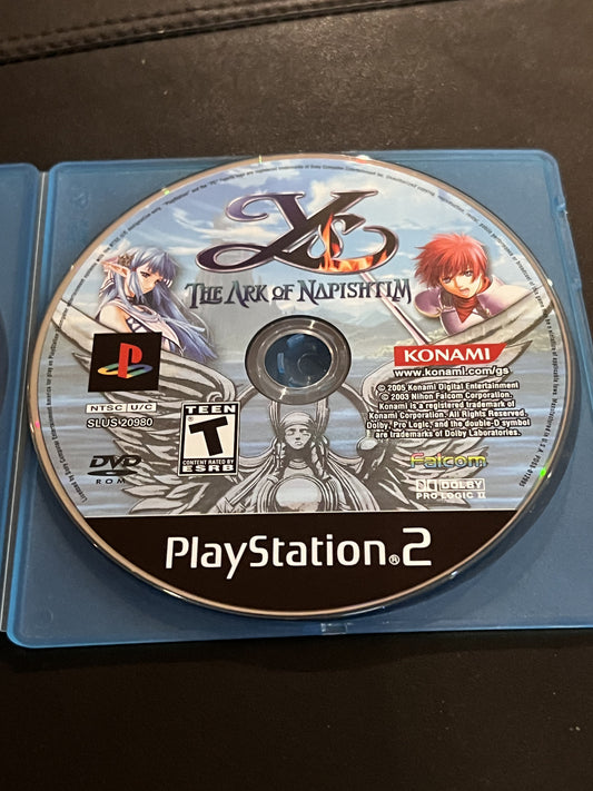 Ys The Ark of Napishtim (Sony Playstation 2 PS2, 2005) DISC ONLY