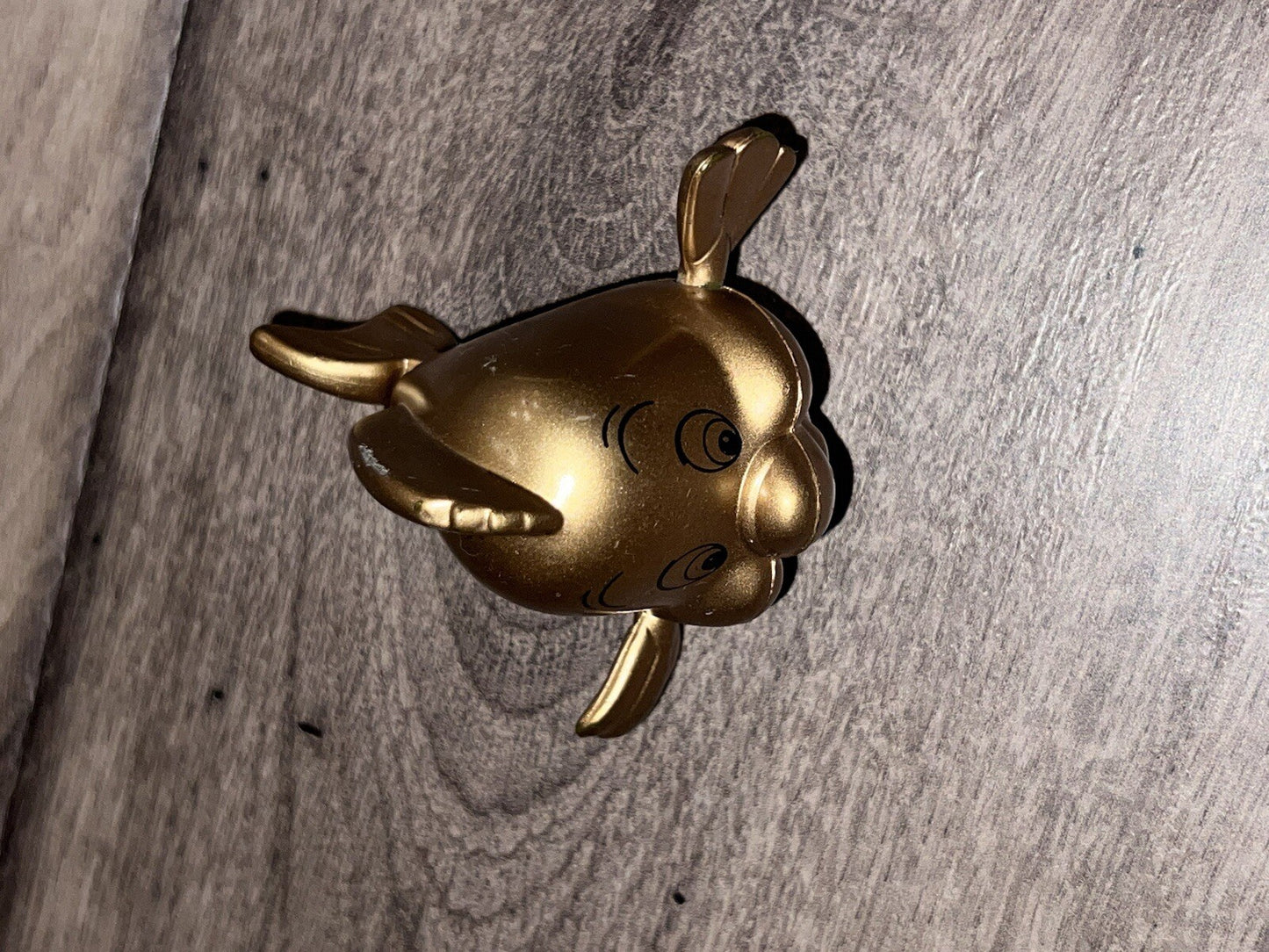 1997 Gold  Flounder The Little Mermaid McDonald's Happy Meal Toy