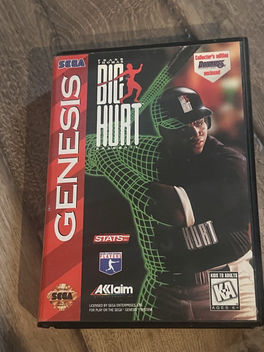 Frank Thomas Big Hurt Baseball (Sega Genesis, 1995) ARTWORK ONLY CASE
