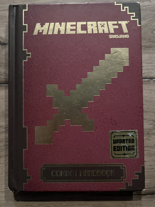 Minecraft Combat Handbook Updated Edition Mojang 2014 Hardover 9+