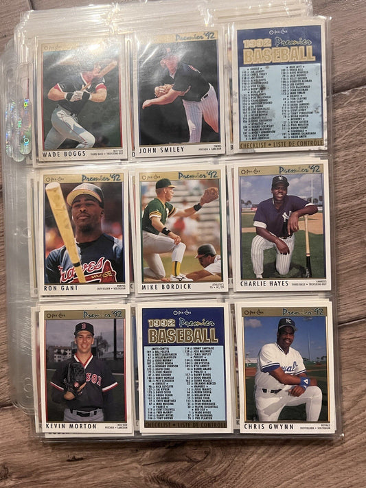 1992 Complete Set 1-198 Opc Premier Wade Boggs Frank Thomas etc..