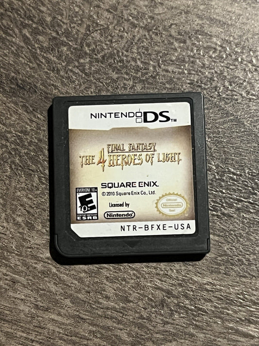 Final Fantasy: The 4 Heroes of Light (Nintendo DS, 2010) CART ONLY