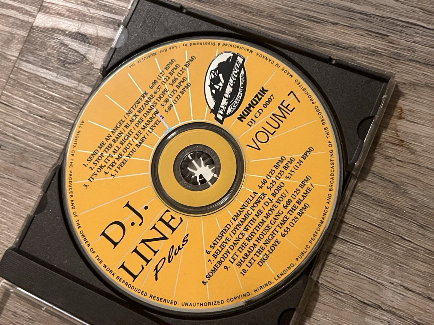 D.J. Line Plus Volume 7: Compilation DISC ONLY