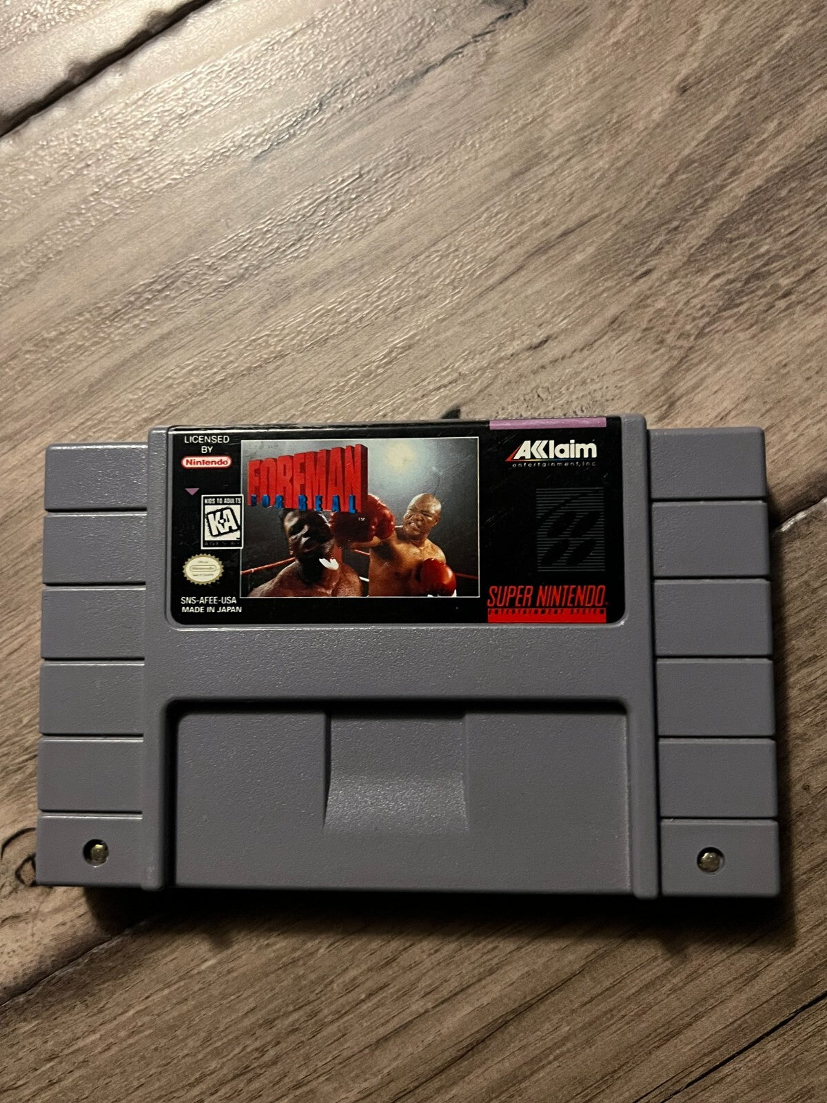 Foreman for Real (Super Nintendo Entertainment System, 1995) CART ONLY