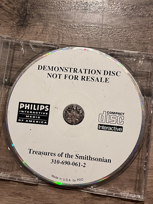Treasures Of The Smithsonian: Video Game Demo Disc (Philips CDI, 1990) DISC ONLY