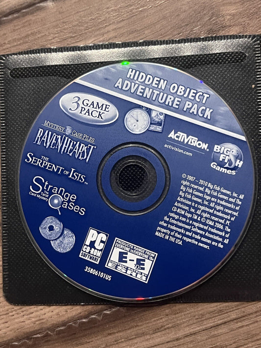 Hidden Object Adventure Pack Volume 1 3 PC Game Pack PC DISC ONLY