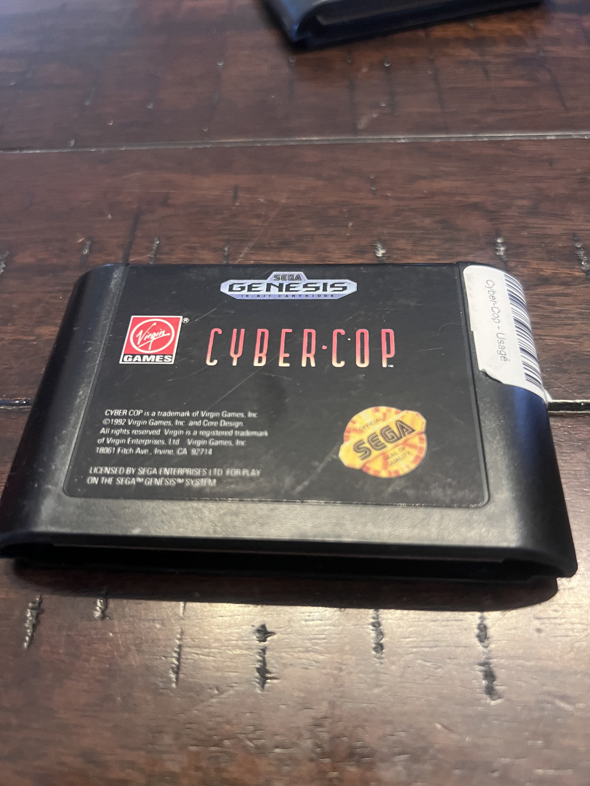Cyber-Cop (Sega Genesis, 1992) CART ONLY
