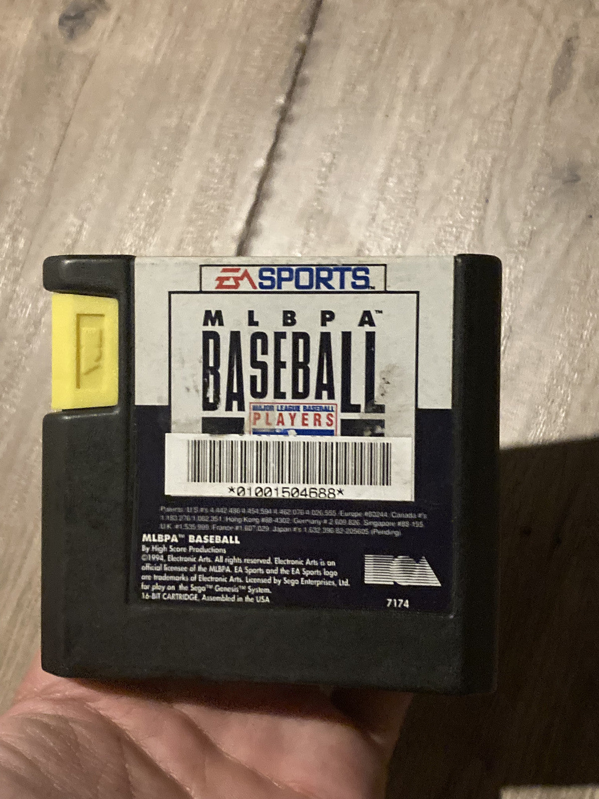 MLBPA Baseball (Sega Genesis, 1992) CART ONLY
