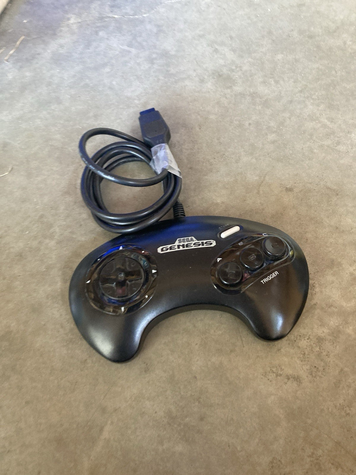 Sega Genesis Controller 3 Button Authentic Original Model 1650 White Buttons
