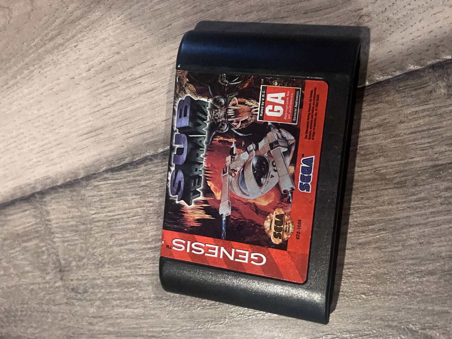 Sub Terrania (Sega Genesis, 1993) CART ONLY