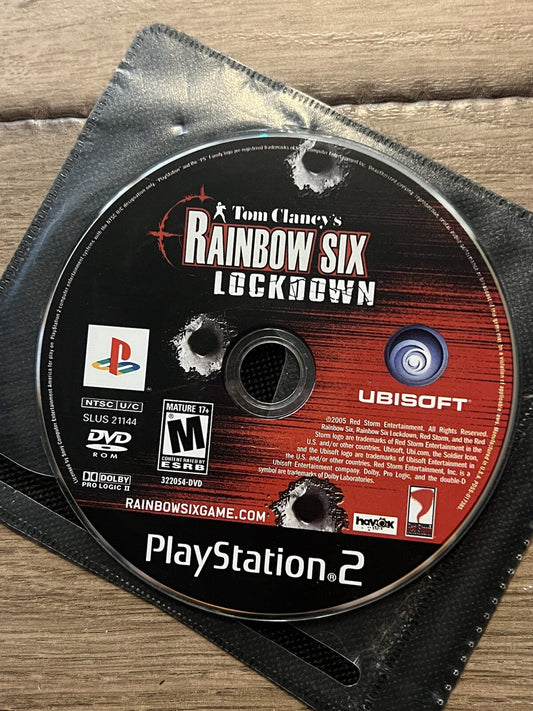 Tom Clancy's Rainbow Six: Lockdown (Sony PlayStation 2, 2005) DISC ONLY