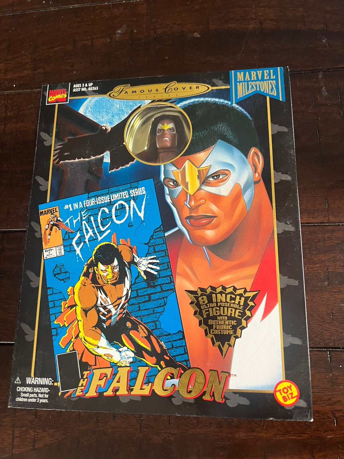 Marvel Milestones The Falcon 8'' Action Figure Toy Biz 1998 NEW SEALED