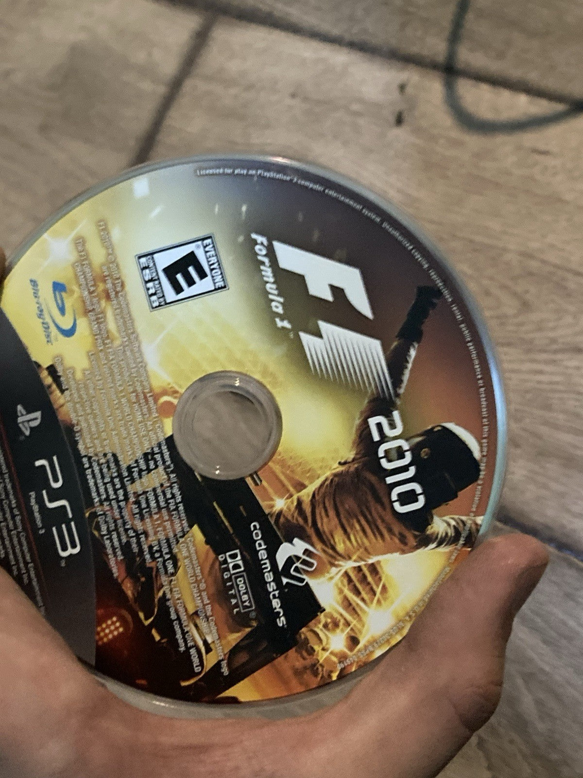 F1 2010 (Sony PlayStation 3, 2010) DISC ONLY