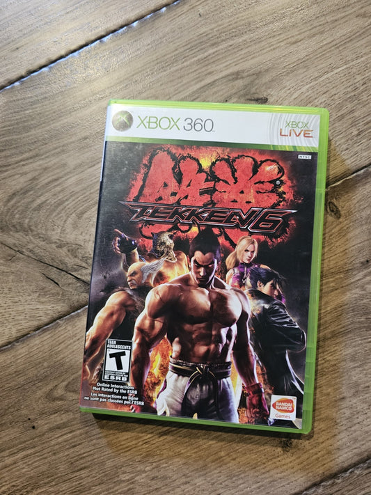 Tekken 6 (Microsoft Xbox 360, 2009) NO MANUAL