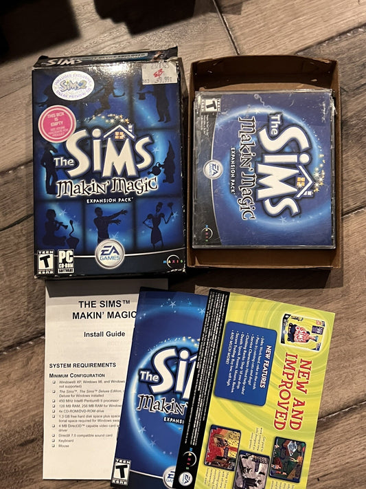 Sims: Makin' Magic Expansion Pack (PC CD-ROM, 2003) CIB