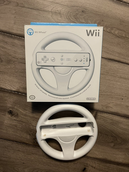 Nintendo Wii Steering Wheel RVL-024 Complete CIB Authentic OEM Box