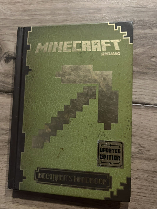 Minecraft Beginner's Handbook Updated Edition Mojang 2014 Hardover 9+