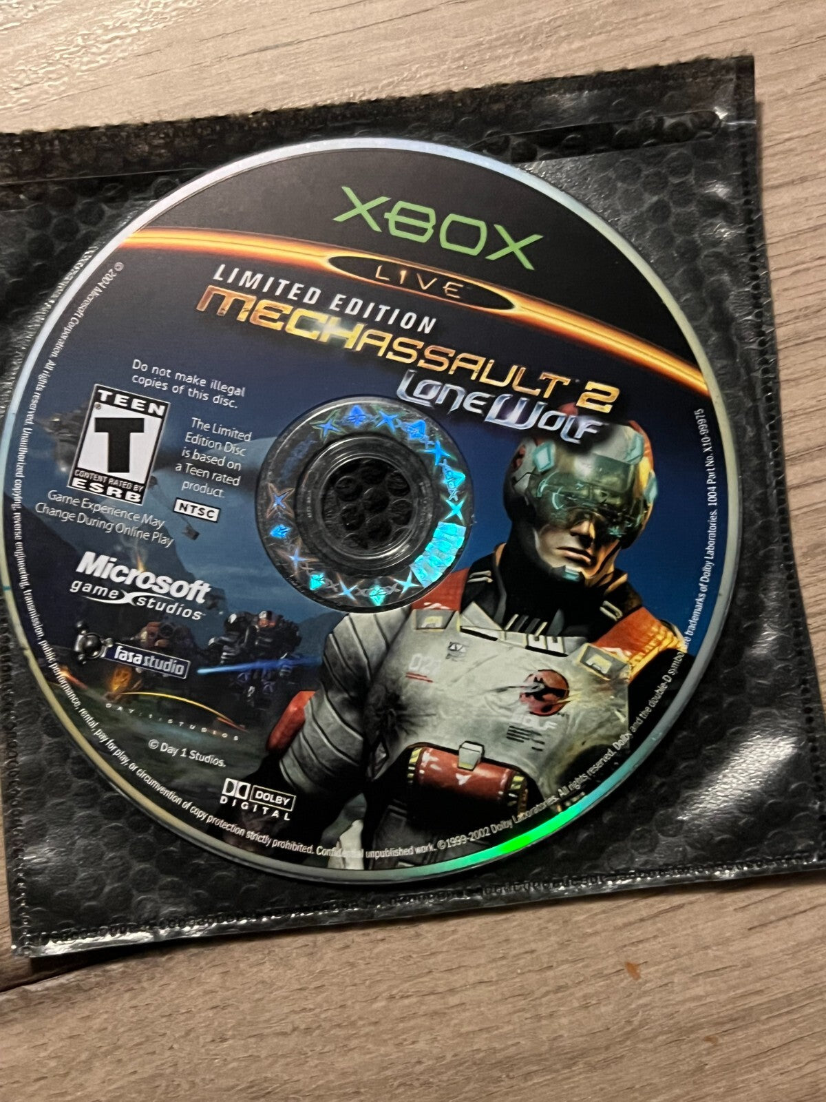 MechAssault 2: Lone Wolf - Limited Edition (Microsoft Xbox, 2004) DISC ONLY