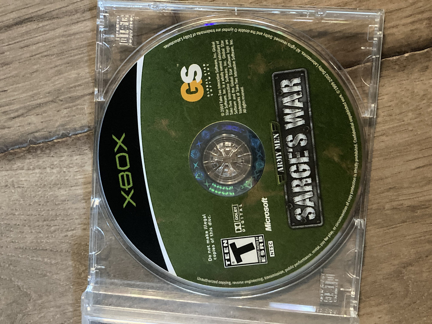 Army Men Sarge's War (Microsoft Xbox, 2004) DISC ONLY