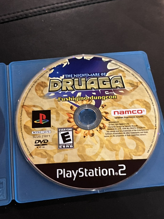 Nightmare of Druaga Fushigino Dungeon (Sony Playstation 2 PS2, 2004) DISC ONLY